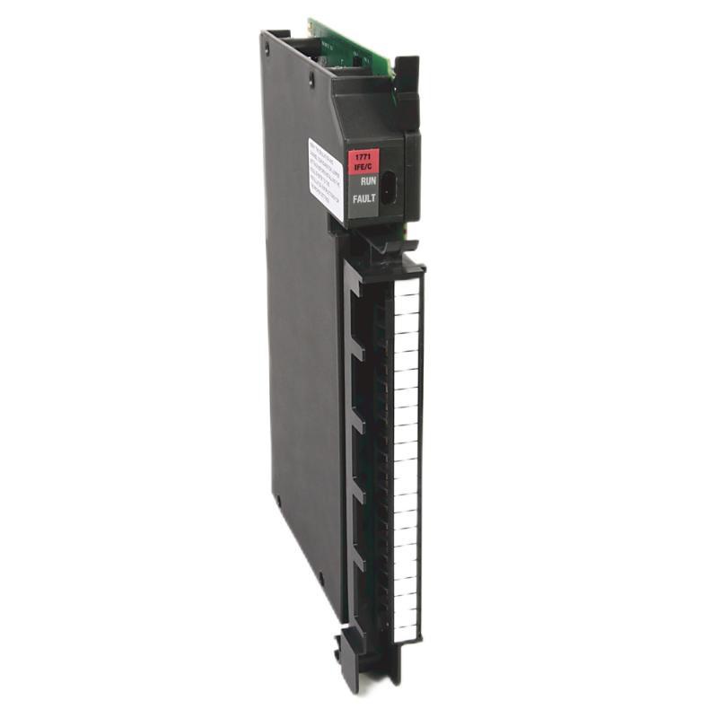 Allen-Bradley 1771-IFE Analog Input Module: 16 single-ended, 8 differential, 12-bit, 4-20mA ±10V PLC-5 spare parts.