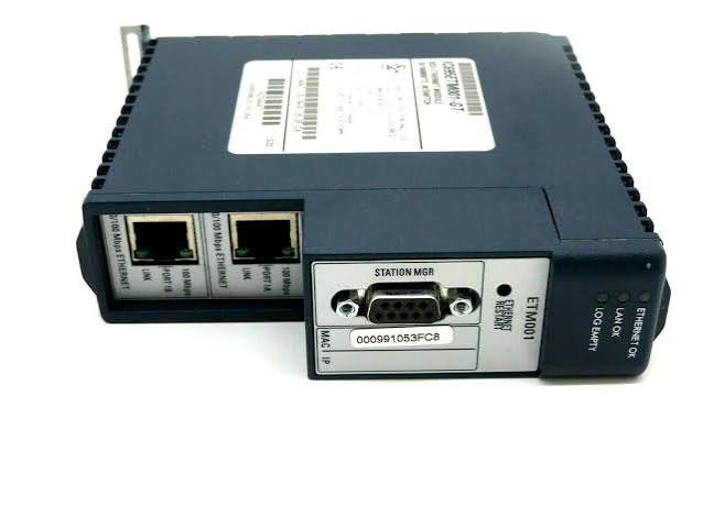 GE Fanuc Emerson IC695ETM001 PACSystems RX3i Ethernet Module (Dual-port, 10/100 Mbps, Modbus TCP, EGD; Emerson spare part)